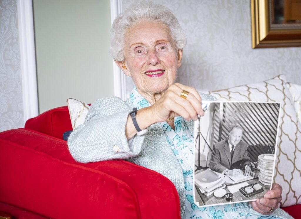 At 92, Ross Moulton reveals she typed the first James Bond script and tested Fred Perry’s first shirts, recalling encounters with Sean Connery, Elizabeth Taylor and more.