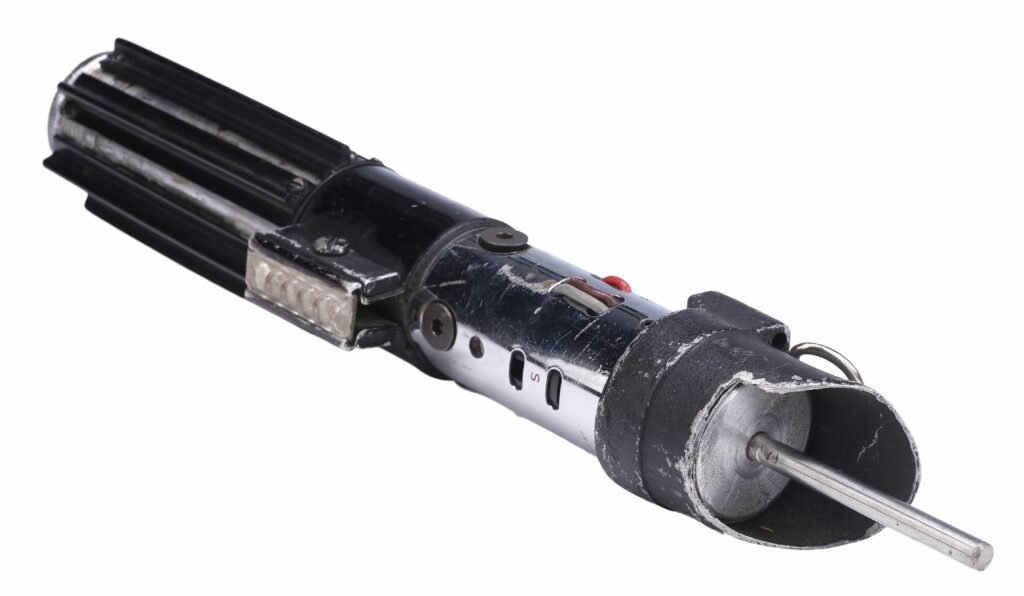 Darth Vader’s original lightsaber from Star Wars is hitting auction for £2.2m, leading a Propstore sale featuring Batman, Spider-Man, Alien and Marvel props.