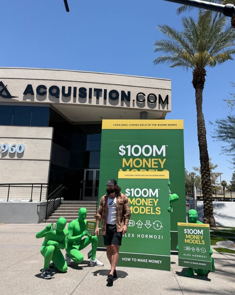 Alex Hormozi shatters records with $100M Money Models, selling 2.7M copies in one day after a viral livestream shoutout to Musk and Bezos.