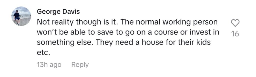 Social media comment on the post of Love Island star Sam Gowland sparks backlash after telling fans to spend £20k on a mentor instead of buying a house, with critics calling his advice out of touch.