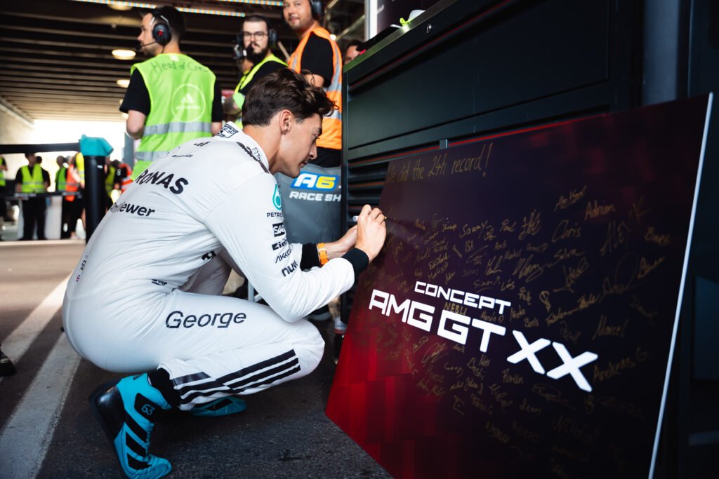 Mercedes-Benz’s Concept AMG GT XX electric supercar drove 24,901 miles in just over a week at Nardò, smashing EV endurance records with F1 star George Russell at the wheel.