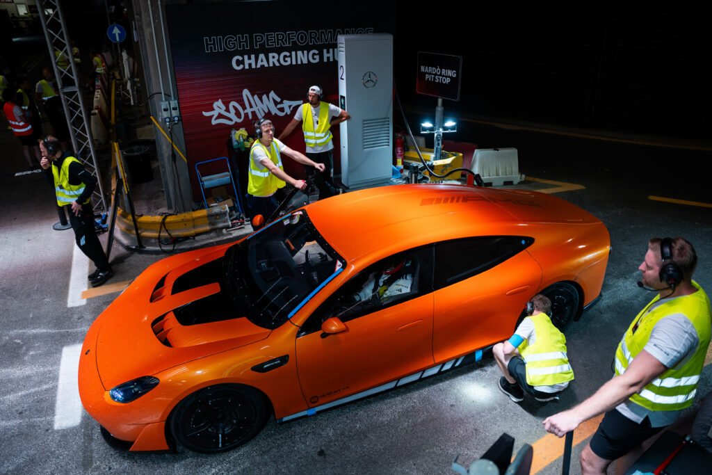 Mercedes-Benz’s Concept AMG GT XX electric supercar drove 24,901 miles in just over a week at Nardò, smashing EV endurance records with F1 star George Russell at the wheel.