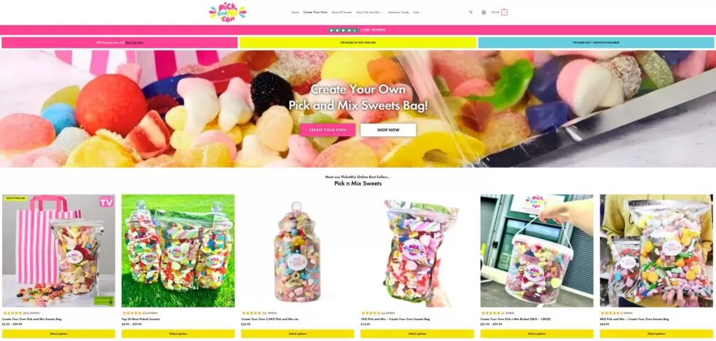 William Hale turned £500 into £1.15m with PickandMix.com, selling sweets online to fans and celebs like Ant & Dec, proving small ideas can spark huge success.