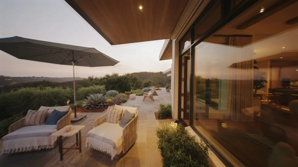 Back to the Future star Christopher Lloyd lists his \$6.4m Santa Barbara home with Pacific views, sleek modern design, guest retreat and stunning indoor outdoor living.