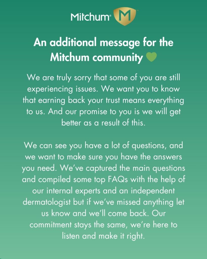 Mitchum apologises after roll-on deodorant causes irritation, while rival brand Fussy mocks with cheeky Ditchum campaign as deodorant wars heat up online.