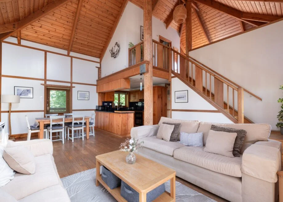 Kate Winslet’s former Japanese style Pole House in Cornwall is for sale at £600k, a rare stilted home designed by Barrie Briscoe with striking timber architecture.