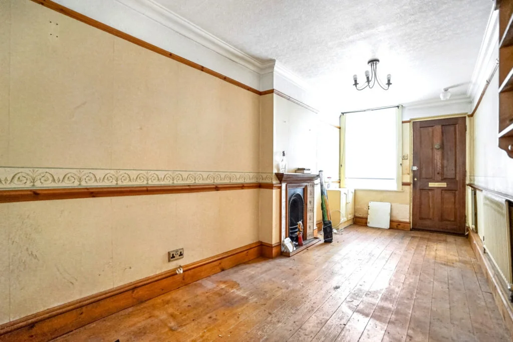 One of Britain’s narrowest homes, a 7ft wide two bed terrace in Chatham with 500 sqft and a tiny garden, is up for auction with a £75k guide price this September.