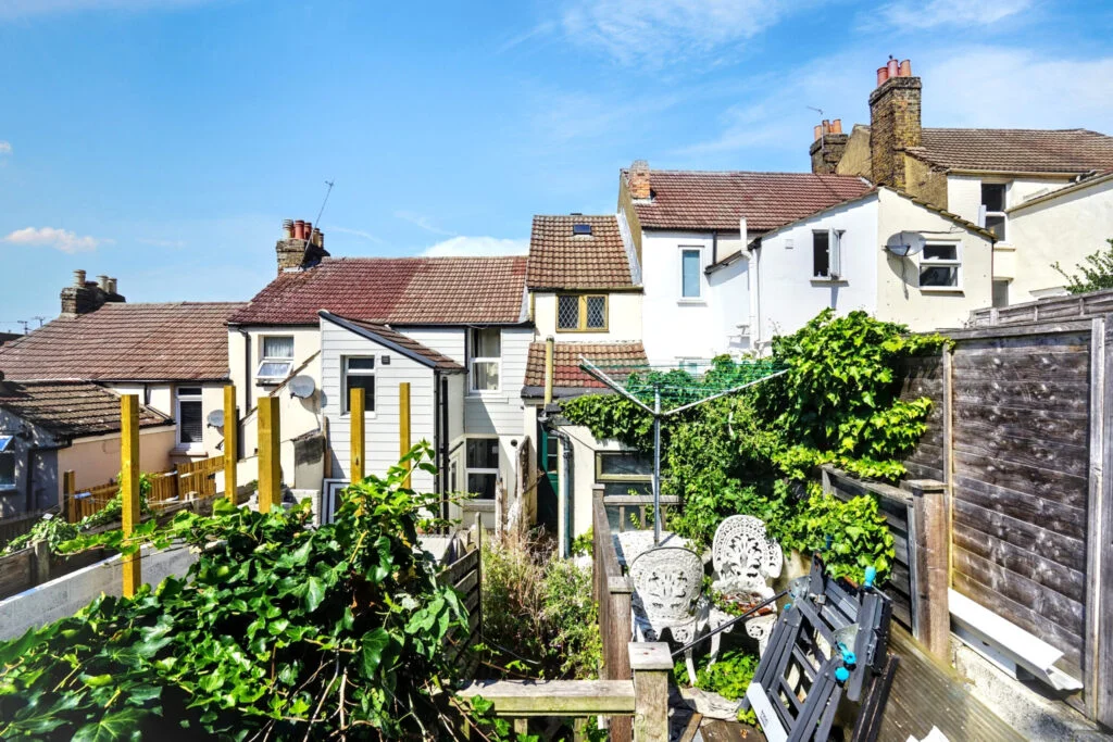 One of Britain’s narrowest homes, a 7ft wide two bed terrace in Chatham with 500 sqft and a tiny garden, is up for auction with a £75k guide price this September.