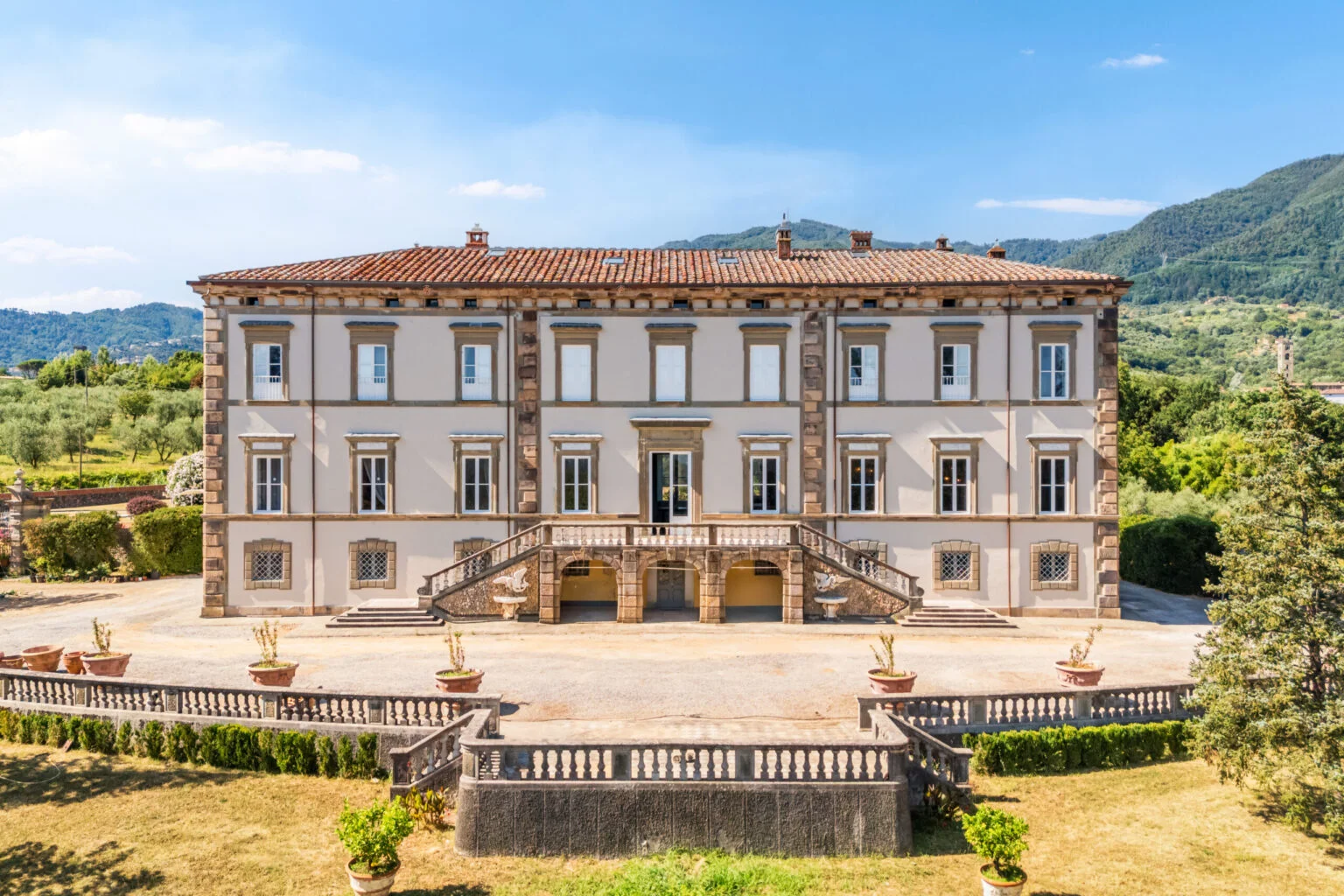 Stunning Tuscan villa once owned by Napoleon’s sister hits the market with chapel, olive groves, pools and grand interiors priced between £12.2m and £17.4m.
