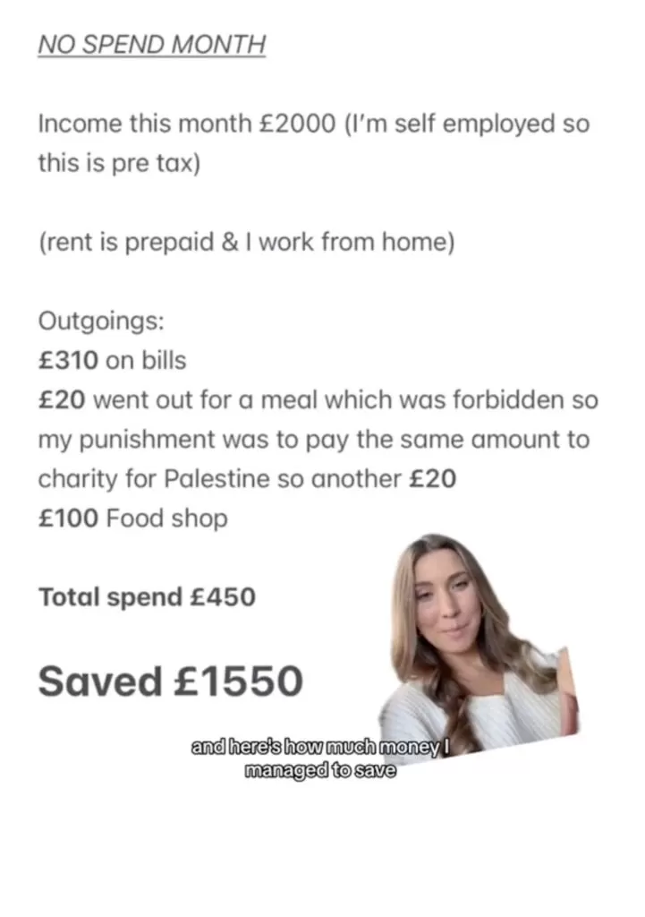 Discover how Matilda Relefors saved £1,500 in one month with a £100 food budget, a viral TikTok no-spend challenge, and clever meal planning for mindful living.