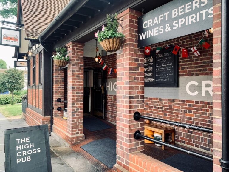 Discover The High Cross Pub in Tottenham - a quirky hidden gem once a public toilet, now the perfect cozy spot to enjoy the Euros with great pints and chill vibes!