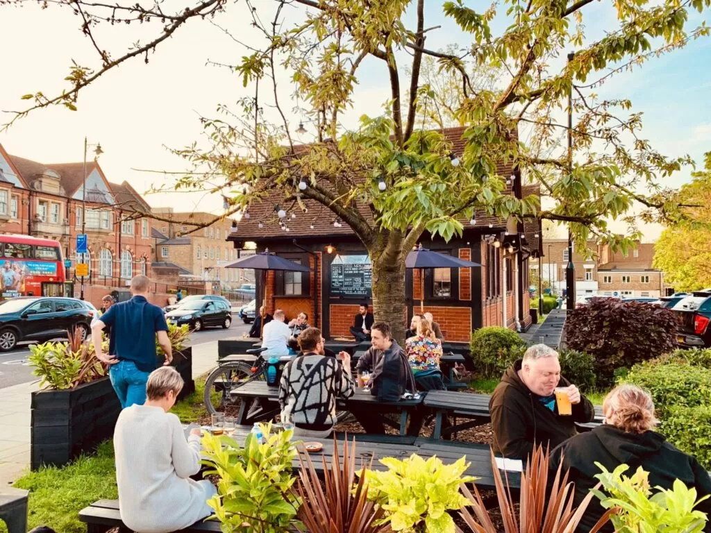 Discover The High Cross Pub in Tottenham - a quirky hidden gem once a public toilet, now the perfect cozy spot to enjoy the Euros with great pints and chill vibes!